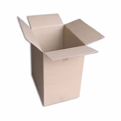 Boîte carton de type caisse américaine (2x2 rabats de fermeture) - Qualité simple cannelure. - Bonne finition avec extérieur  ...