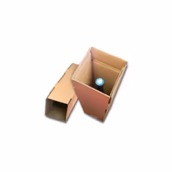 Boîte carton de type étui rectangulaire (2x2 rabats de fermeture) Spécial 1 bouteille Pour toutes les formes de bouteilles 75 ...