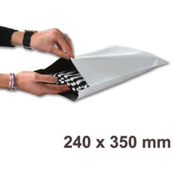 Enveloppebulle - Lot de 50 Enveloppes plastiques blanches opaques FB03 - 240x350 mm