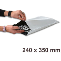 Enveloppebulle - Lot de 100 Enveloppes plastiques blanches opaques FB03 - 240x350 mm