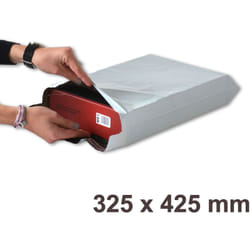 Enveloppebulle - Lot de 10 Enveloppes plastiques blanches opaques FB04 - 325x425 mm