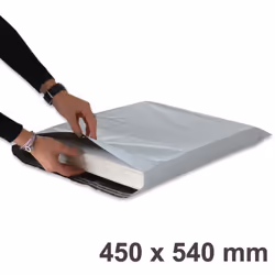 Enveloppes (pochettes) 100% en plastique OPAQUES, IMPERMEABLES et difficilement déchirables Intérieur NOIR / extérieur BLANC ...