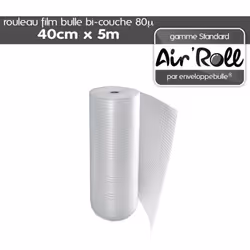 Notre qualité standard correspond au haut de gamme du marché européen. - Film bulles d'air polyéthylène bi-couche 80 microns  ...