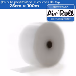 Nouvelle qualité COEX = 10 couches de film polyéthylène superposées - Film bulles d'air polyéthylène 45 microns - Bulles de d ...