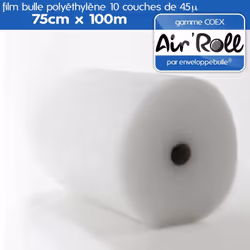 Nouvelle qualité COEX = 10 couches de film polyéthylène superposées - Film bulles d'air polyéthylène 45 microns - Bulles de d ...