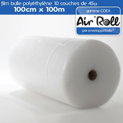 Enveloppebulle - Lot de 1 Rouleau de film bulle d'air coex 100cm x 100m