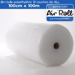 Nouvelle qualité COEX = 10 couches de film polyéthylène superposées - Film bulles d'air polyéthylène 45 microns - Bulles de d ...