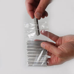 Enveloppebulle - Lot de 1000 Sachets plastiques à fermeture zip 80x120mm standard 50µ