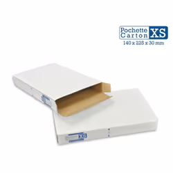 Boîte carton petite hauteur (3 cm extérieur) + solide + légère + économique Spécialement adapatée aux envois en Lettre Suivie ...