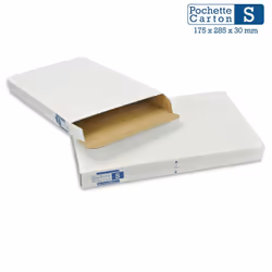 Boîte carton petite hauteur (3 cm extérieur) + solide + légère + économique Spécialement adapatée aux envois en Lettre Suivie ...