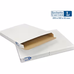 Boîte carton petite hauteur (3 cm extérieur) + solide + légère + économique Spécialement adapatée aux envois en Lettre Suivie ...