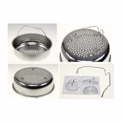 Description générale Panier vapeur rigide pour cocotte-minute, compatible avec plusieurs modèles de marques renommées. Idéal  ...