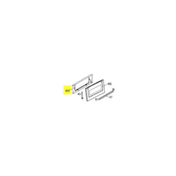 Beko - Vitre + cadre porte interieur pour cuisiniere 210110232