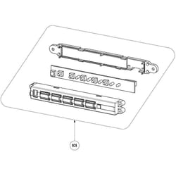 Clavier de commande Hotte 133.0386.936, 5024003 Roblin Hotte 133.0386.936, 5024003 Roblin