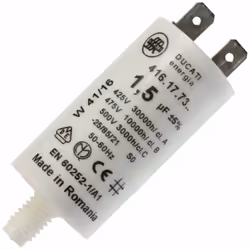 Condensateur de moteur compatible pour sèche-linge BRANDT, THOMSON, VEDETTE, BLOMBERG, FAGOR, SANGIORGIO, SINGER, PRIVILEG, Q ...