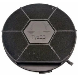 Brandt - Filtre charbon rond type 28 CHF28/1 (à l'unité) 240X34 mm (480181701006, 481281718525) Hotte aeg, ariston hotpoint, arthur martin