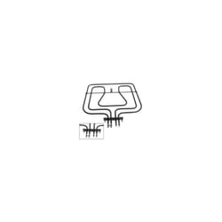 Resistance de voute grill 1650 w + 800 w pour four Faure 397012901
