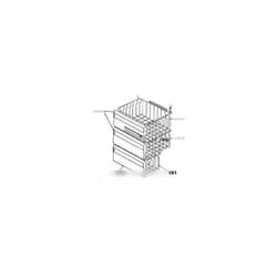 Facade de tiroir panier inferieur pour congelateur Candy