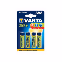 PIECES ACCESSOIRES TELEPHONIE DIVERS MARQUES 8916597 ACCU VARTA 1.2V-800MAH NI-MH HR03 AAA