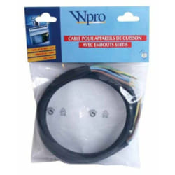 Cable H05 rrf 3G4 sans prise - long 1.45 pour installation Whirlpool 481281718142