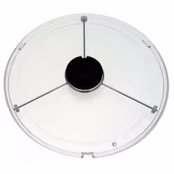 Plateau en verre (avec entraineur & support) pour four micro-ondes BRANDT, DE DIETRICH, FAGOR, SAUTER, VEDETTE, THOMSON, THER ...