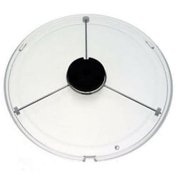 Plateau en verre (avec entraineur & support) (37802-35402) (74X7599) Four micro-ondes Brandt de dietrich, fagor, sauter, vedett