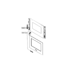Porte four exterieure rep 1410 pour four Whirlpool