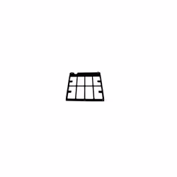 Support de Filtre à charbon pour Hotte. Référence de la pièce : 480122101279, Marque : WHIRLPOOL.