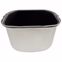 Cuve rectangulaire avec ailettes de fixation (sans pale de petrissage) pour machine à pain KENWOOD KW702945 Appareils compati ...
