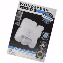 Boite de 4 sacs microfibres universels pour aspirateur ROWENTA, MOULINEX, TEFAL, CALOR WONDERBAG s'installe sur une majorité  ...