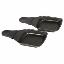 Lot 2 coupelles carrées d'origine pour raclette, gril, Wok TEFAL Livrés par 2, les coupelles pour raclette sont carrées et pr ...