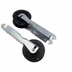 Lot de 2 galets poulies tendeurs et supports d'origine pour sèche-linge CANDY, HOOVER, FAGOR, FAGPR, VESTEL, ZEROWATT 0601759 ...