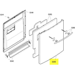 Bosch - panneau de porte exterieur pour lave vaisselle ...