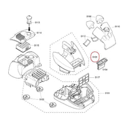 Bosch - boitier complet pour pieces aspirateur nettoyeur petit...