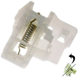 Sécurité de porte, fermeture, verrou d'origine (2969500300, 2969500100) Sèche-linge altus Beko coldis, continental edison, essentiel b, far, grundig,