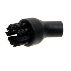 Petite brosse ronde noire pour pieces entretien du linge...