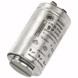 Condensateur 9MF compatible pour Sèche-linge BEKO, ZANUSSI, ZANKER, ELECTROLUX, AEG, ARTHUR MARTIN ELECTROLUX, FAURE, ESSENTI ...