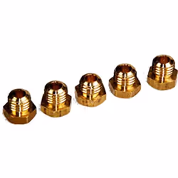 BRULEUR INJECTEUR CUISINIERE DIVERS MARQUES 22207 JEU 5 INJECTEURS DE GAZ BUTANE D.8 MM
