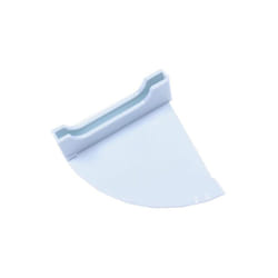 Support lateral gauche blanc de visiere pour hotte Cata