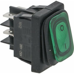 Sans Marque - interrupteur bipolaire vert 16A 250V pour congelateur -...