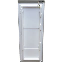 PORTE INOX COMPLETE NU COTE GAUCHE pour REFRIGERATEUR BEKO -...
