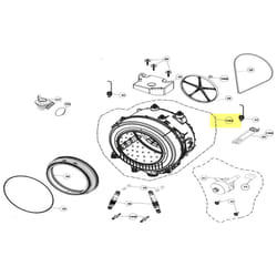 Cuve complete avec palier pour lave linge Beko 2880600201
