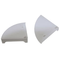 Embout de visiere gauche et droit blanc pour hotte Airlux