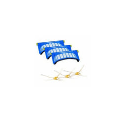 Pack 3 filtres aerovac et 3 brosses late pour pieces...