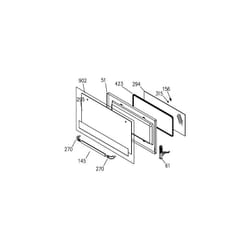Vitre expterieure repere 295 pour cuisiniere Airlux Z57I288