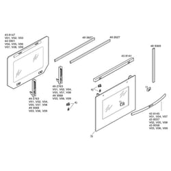 Contre porte vitre interieure 438147 pour four Neff 00445901
