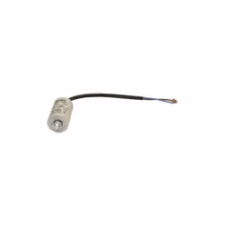 Capacité: 4µF, Tension: 450 V, Technologie: condensateur de démarrage étanche, Longueur : 57mm, Diamètre: 30mm. Modèles d app ...