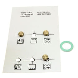 Beko - Jeu d'injecteurs butane pour Cuisinière 4431900083