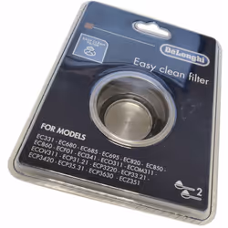 Filtre 2 tasses pour cafetière, Expresso DELONGHI, SMEG Diamètre 61 mm 7313288199, 063410901 Appareils compatibles : [CAFETIÈ ...