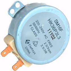 Moteur de plateau tournant pour four micro-ondes ROSIERES, CANDY, ELECTROLUX, ZANUSSI, AEG, GORENJE, SMEG 795210596, 175214 A ...